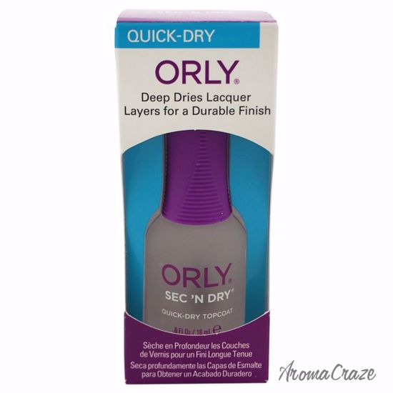 Orly Sec N' Dry Quick-Dry Topcoat Nail Polish for Women 0.6 