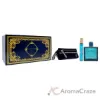 Picture of Versace Eros by Versace for Men - 3 Pc Gift Set 3.4oz EDT Spray, 10ml EDT Spray, Blue Trousse