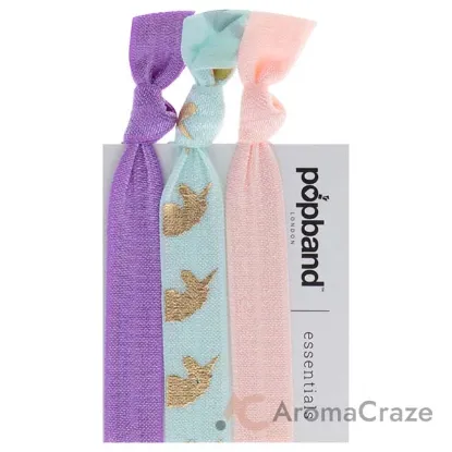 Picture of Essential Hair Bands - Mauve Unicorn by Popband for Women - 3 Pc Hair Bands