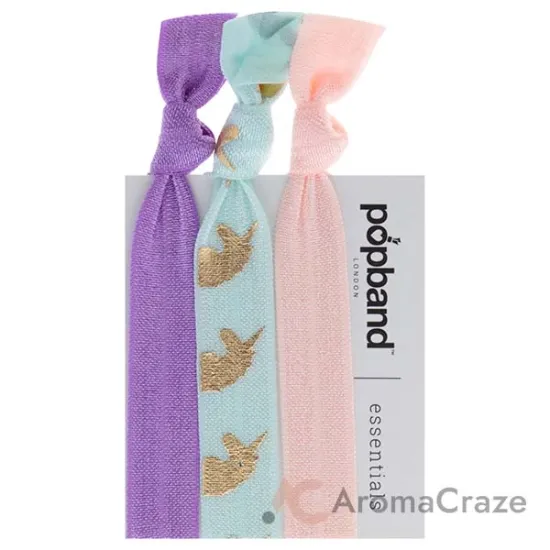 Picture of Essential Hair Bands - Mauve Unicorn by Popband for Women - 3 Pc Hair Bands