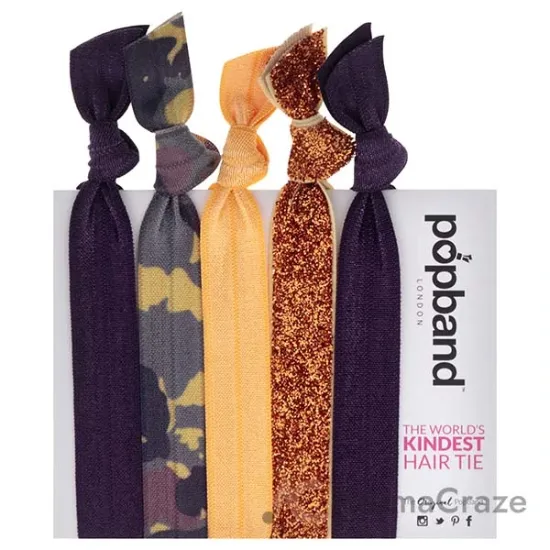 Picture of Hair Tie - Glamping by Popband for Women - 5 Pc Hair Band