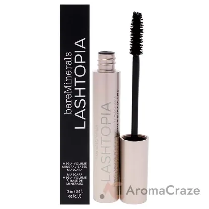 Picture of Lashtopia Mega Volume Mineral Based Mascara - Ultimate Black by bareMinerals for Women - 0.4 oz Mascara
