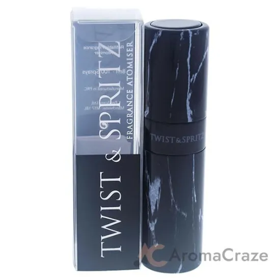 Picture of Twist and Spritz Atomiser - Black Marble by Twist and Spritz for Women - 8 ml Refillable Spray (Empty)