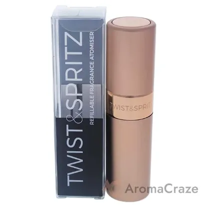 Picture of Twist and Spritz Atomiser - Rose Gold by Twist and Spritz for Women - 8 ml Refillable Spray (Empty)