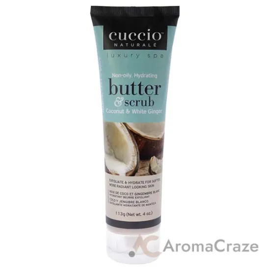 Picture of Butter and Scrub - Coconut and White Ginger by Cuccio Naturale for Unisex - 4 oz Scrub