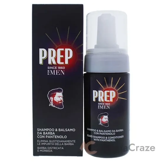 Picture of Beard Shampoo and Conditioner with Panthenol by Prep for Men - 3.4 oz Shampoo and Conditioner