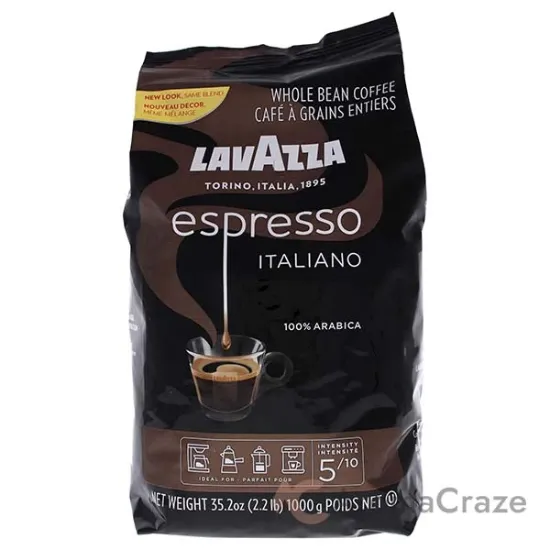 Picture of Caffe Espresso Medium Roast Whole Bean Coffee by Lavazza for Unisex - 35.2 oz Coffee
