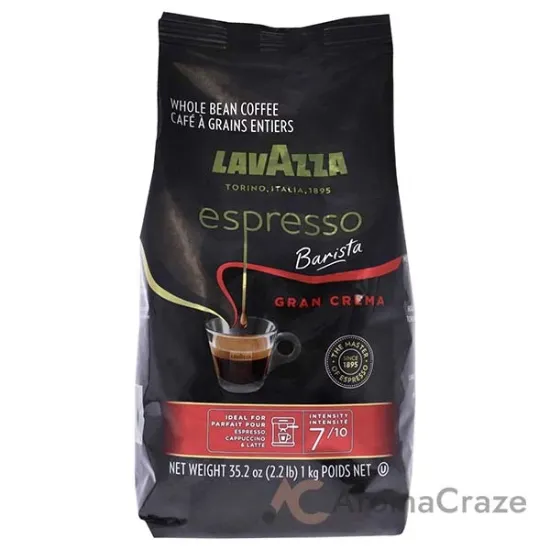 Picture of LEspresso Gran Crema Roast Whole Bean Coffee by Lavazza for Unisex - 35.2 oz Coffee