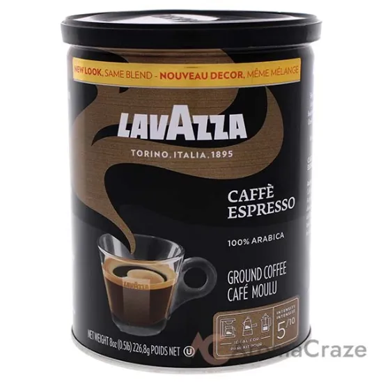 Picture of Caffe Espresso Medium Roast Ground Coffee by Lavazza for Unisex - 8 oz Coffee