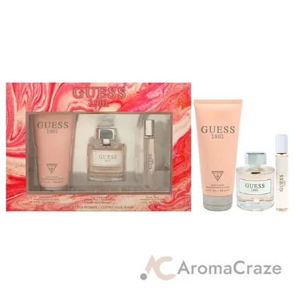 Picture of Guess 1981 by Guess for Women - 3 Pc Gift Set 3.4oz EDT Spray, 0.5oz Travel Spray, 6.7oz Body Lotion