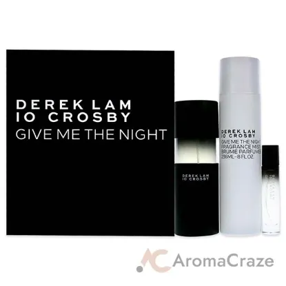Picture of Give Me The Night Spring by Derek Lam for Women - 3 Pc Gift Set 3.4oz EDP Spray, 10ml EDP Spray, 8oz Fragrance Mist