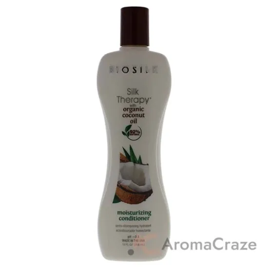 Picture of Silk Therapy with Coconut Oil Moisturizing Conditioner by Biosilk for Unisex - 12 oz Conditioner