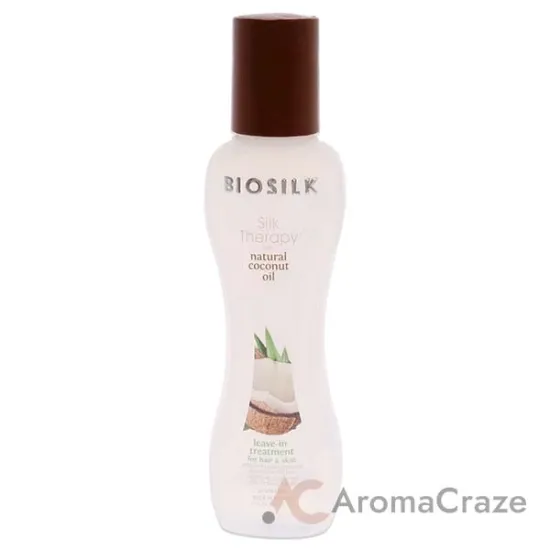 Picture of Silk Therapy with Organic Coconut Oil Leave-In Treatment by Biosilk for Unisex - 2.26 oz Treatment
