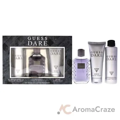 Picture of Guess Dare by Guess for Men - 3 Pc Gift Set 3.4oz EDT Spray, 6.0oz Deodorant Body Spray, 6.7oz Shower Gel