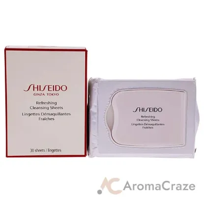 Picture of Refreshing Cleansing Sheet by Shiseido for Unisex - 30 Count Wipes
