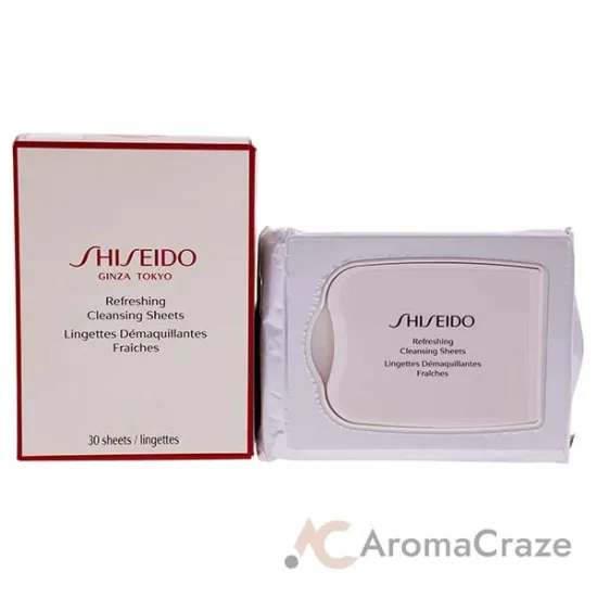 Picture of Refreshing Cleansing Sheet by Shiseido for Unisex - 30 Count Wipes