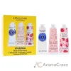 Picture of Lovelier Hands Kit by LOccitane for Unisex - 6 Pc 2 x 1oz Hand Cream - Rose, 2 x 1oz Hand Cream - Shea Dry Skin, 2 x 1oz Hand Cream - Cherry Blossom