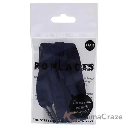 Picture of Poplaces - Navy by Popband for Unisex - 1 Pc Shoe Laces