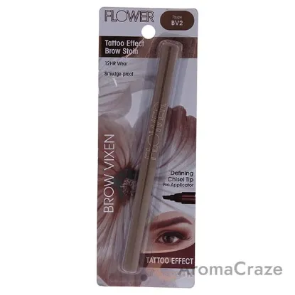 Picture of Brow Vixen Tattoo Effect Brow Stain - BV2 Taupe by Flower Beauty for Women - 0.034 oz Eyebrow