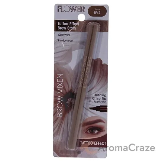 Picture of Brow Vixen Tattoo Effect Brow Stain - BV2 Taupe by Flower Beauty for Women - 0.034 oz Eyebrow