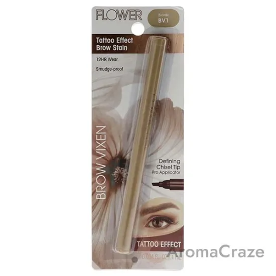 Picture of Brow Vixen Tattoo Effect Brow Stain - BV1 Blonde by Flower Beauty for Women - 0.034 oz Eyebrow