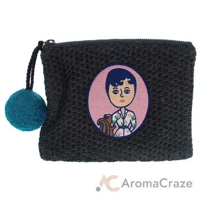 Picture of Aurore and Jean Paul Knit PomPom Pouch by Ooh Lala for Women - 1 Pc Bag
