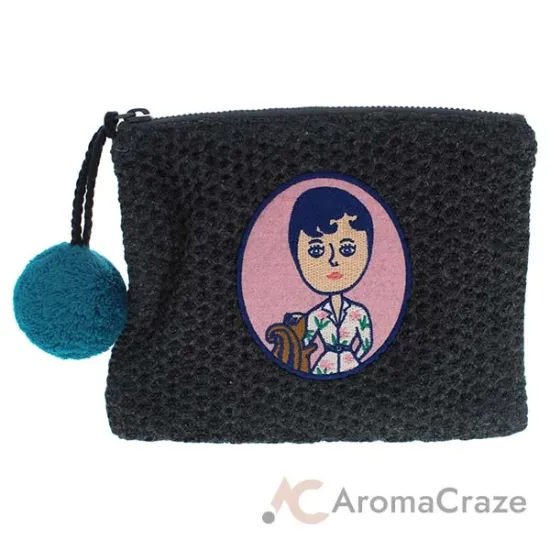 Picture of Aurore and Jean Paul Knit PomPom Pouch by Ooh Lala for Women - 1 Pc Bag