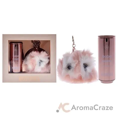 Picture of Babe Power by Missguided for Women - 2 Pc Gift Set 2.7oz EDP Spray, Pom Pom Keyring