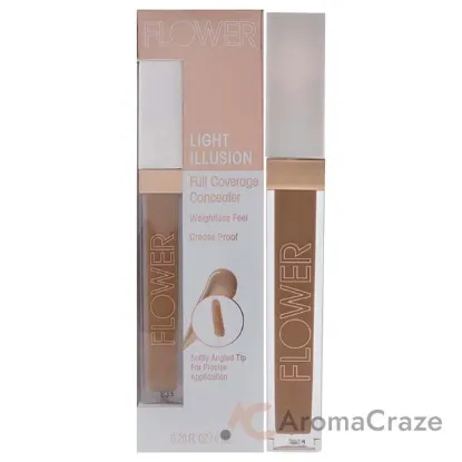 Picture of Light Illusion Full Coverage Concealer - D2-3 Deep by Flower Beauty for Women - 0.20 oz Concealer