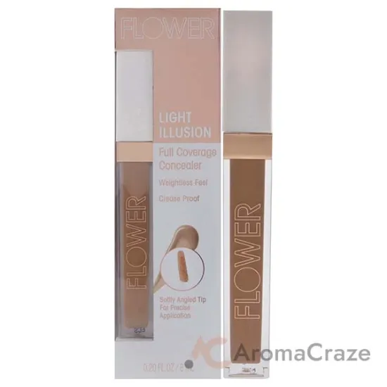 Picture of Light Illusion Full Coverage Concealer - D2-3 Deep by Flower Beauty for Women - 0.20 oz Concealer