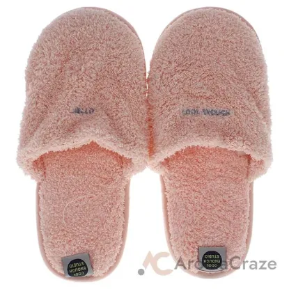 Picture of The Towel Slippers Pink - Medium by Cool Enough Studio for Unisex - 1 Pair Slippers