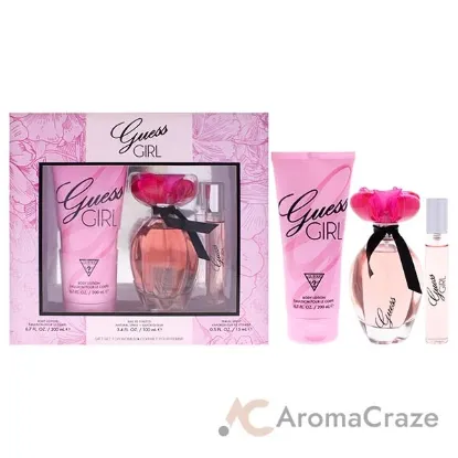 Picture of Guess Girl by Guess for Women - 3 Pc Gift Set 3.4oz EDT Spray, 0.5oz EDT Spray, 6.7oz Body Lotion