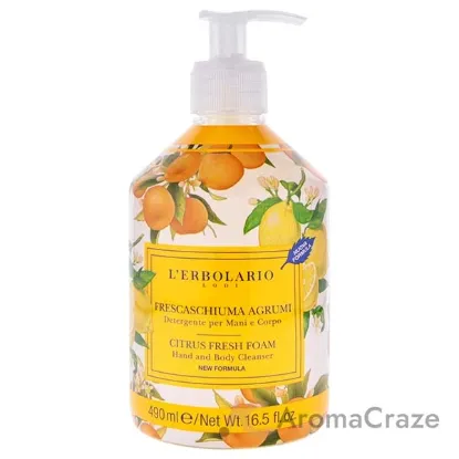 Picture of Citrus Fresh Foam Hand and Body Cleanser by LErbolario for Unisex - 16.5 oz Cleanser