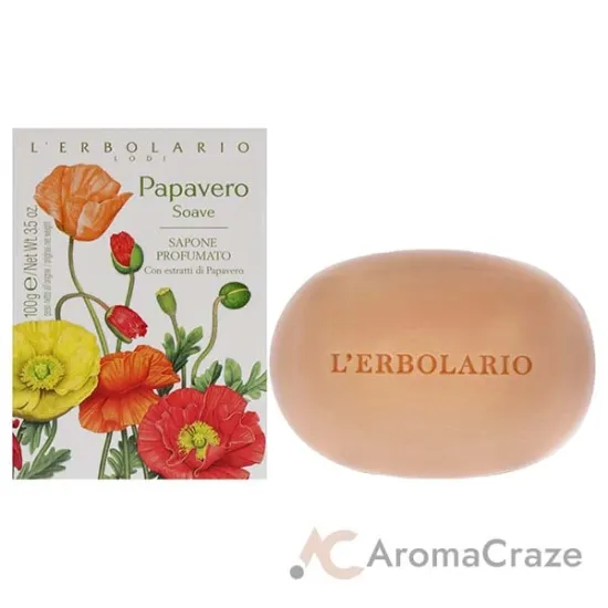 Picture of Perfume Soap - Sweet Poppy by LErbolario for Unisex - 3.5 oz Soap