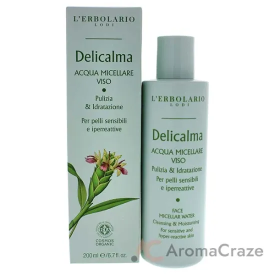 Picture of Delicalma Face Micellar Water by LErbolario for Unisex - 6.7 oz Cleanser