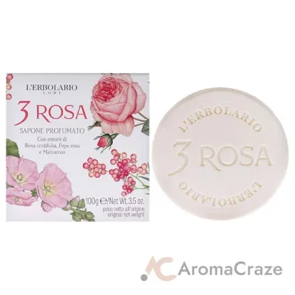 Picture of Perfumed Bar Soap - 3 Rosa by LErbolario for Unisex - 3.5 oz Soap