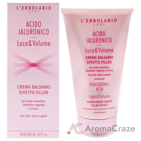Picture of Hyaluronic Acid Light and Volume Conditioner Cream by LErbolario for Unisex - 5.07 oz Conditioner
