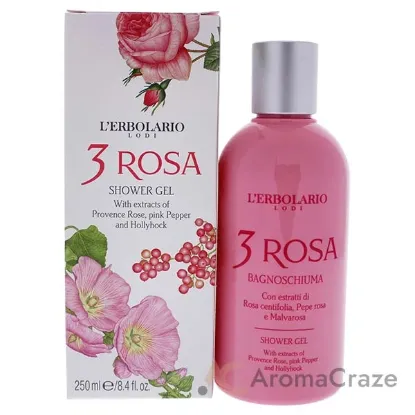 Picture of Shower Gel - 3 Rosa by LErbolario for Women - 8.4 oz Shower Gel