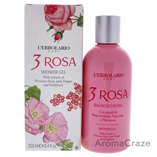 Picture of Shower Gel - 3 Rosa by LErbolario for Women - 8.4 oz Shower Gel