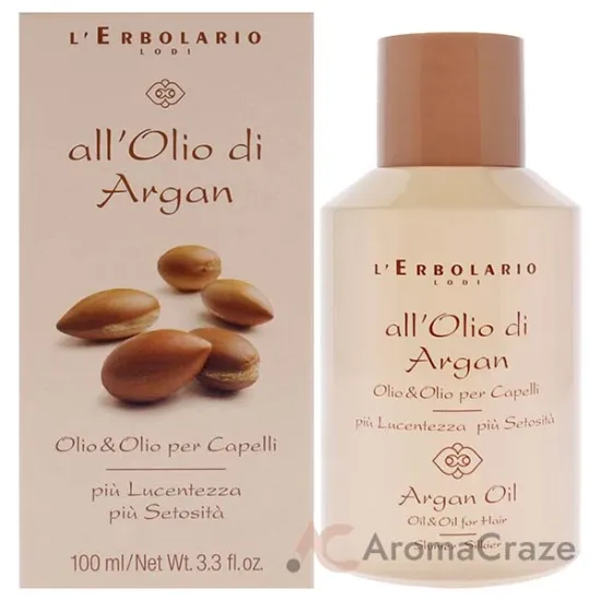 Picture of Oil for Hair - Argan Oil by LErbolario for Women - 3.3 oz Oil