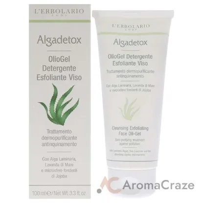 Picture of Cleansing Exfoliating Face Oil-Gel - Algadetox by LErbolario for Unisex - 3.3 oz Cleanser