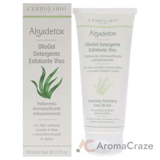 Picture of Cleansing Exfoliating Face Oil-Gel - Algadetox by LErbolario for Unisex - 3.3 oz Cleanser