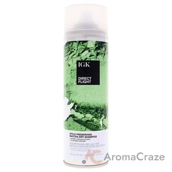 Picture of Direct Flight Matcha Dry Shampoo by IGK for Unisex - 6.3 oz Dry Shampo
