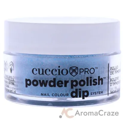 Picture of Pro Powder Polish Nail Colour Dip System - Deep Blue Glitter by Cuccio Colour for Women - 0.5 oz Nail Powder