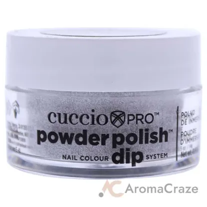 Picture of Pro Powder Polish Nail Colour Dip System - Silver with Silver Glitter by Cuccio Colour for Women - 0.5 oz Nail Powder
