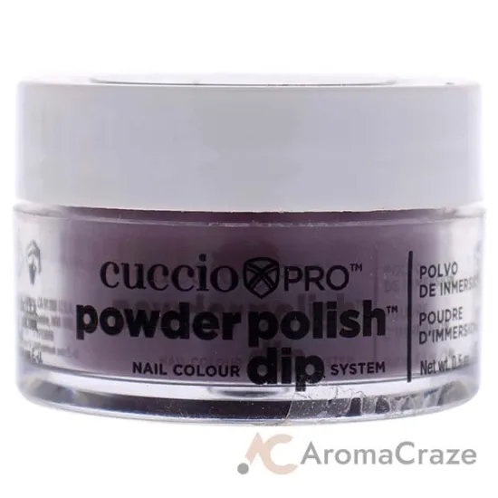 Picture of Pro Powder Polish Nail Colour Dip System - Plum with Black Undertones by Cuccio Colour for Women - 0.5 oz Nail Powder