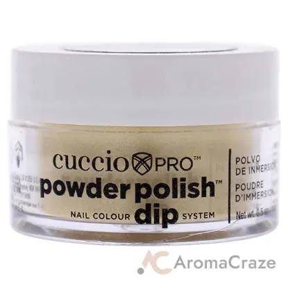 Picture of Pro Powder Polish Nail Colour Dip System - Metallic Lemon Gold by Cuccio Colour for Women - 0.5 oz Nail Powder
