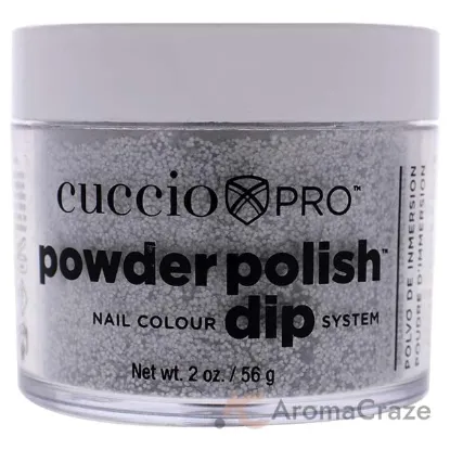 Picture of Pro Powder Polish Nail Colour Dip System - Deep Silver Glitter by Cuccio Colour for Women - 1.6 oz Nail Powder