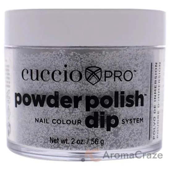 Picture of Pro Powder Polish Nail Colour Dip System - Deep Silver Glitter by Cuccio Colour for Women - 1.6 oz Nail Powder