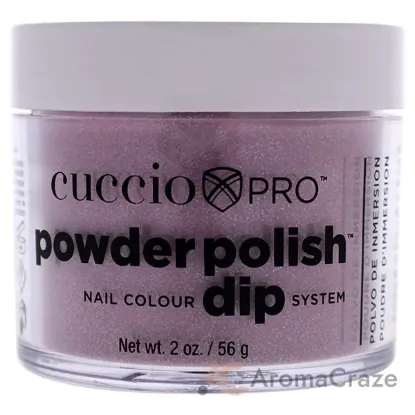 Picture of Pro Powder Polish Nail Colour Dip System - Pink with Silver Glitter by Cuccio Colour for Women - 1.6 oz Nail Powder